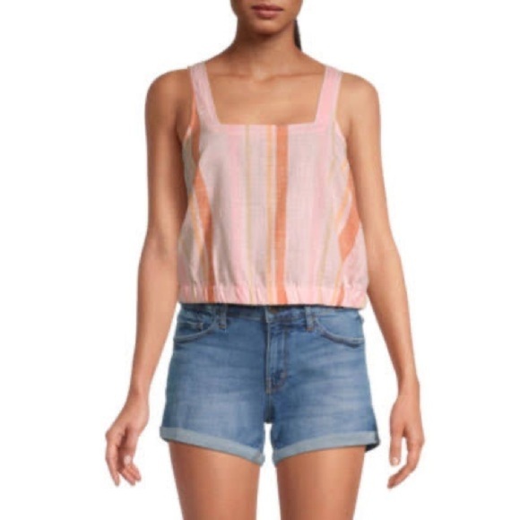 a.n.a Tops - a.n.a Womens Square Neck Sleeveless Tank Top Size Large NEW